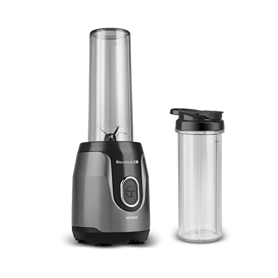 Karaca Blendfit Go Personal Kişisel Smoothie Blender Çift Hazne Antrasit 600ml & 400ml