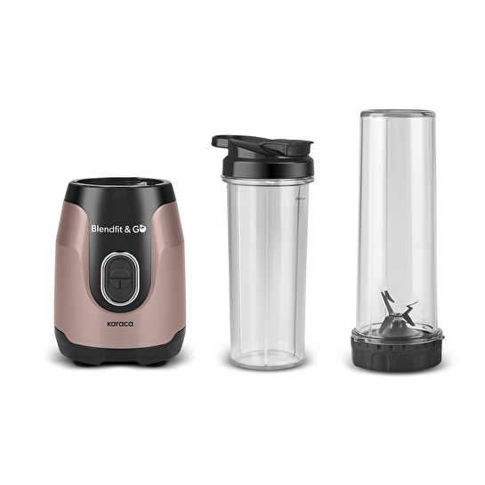 Karaca Blendfit Go Personal Kişisel Smoothie Blender Çift Hazne Rosegold 600ml & 400ml