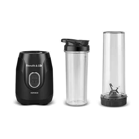 Karaca Blendfit Go Personal Kişisel Smoothie Blender Çift Hazne Siyah 600ml & 400ml