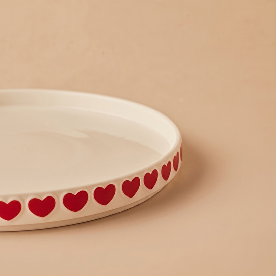 Karaca Sweetheart Pasta Tabağı Beyaz 21,5 cm