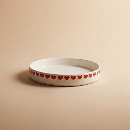 Karaca Sweetheart Çukur Tabak Beyaz 20 cm