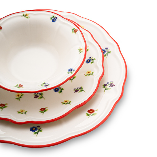 Emsan Bahar Porselen 24 Parça 6 Kişilik Yemek Takımı