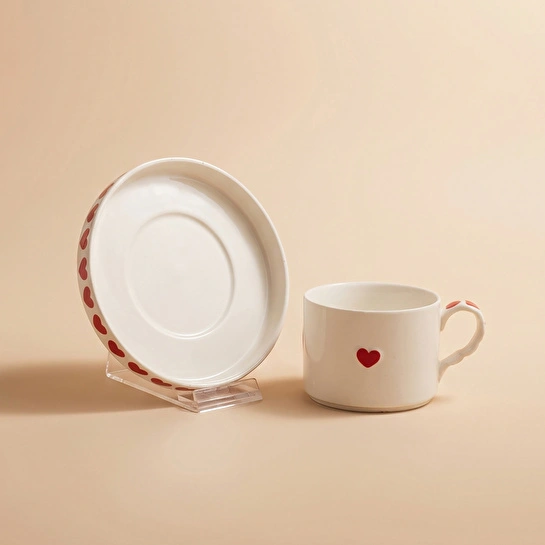 Karaca Sweetheart Çay Fincan Takımı Beyaz 195 ml