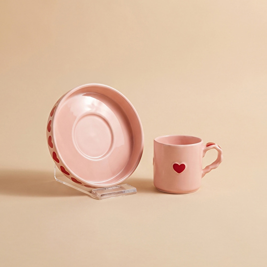 Karaca Sweetheart Kahve Fincan Takımı Pembe