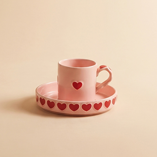 Karaca Sweetheart Kahve Fincan Takımı Pembe