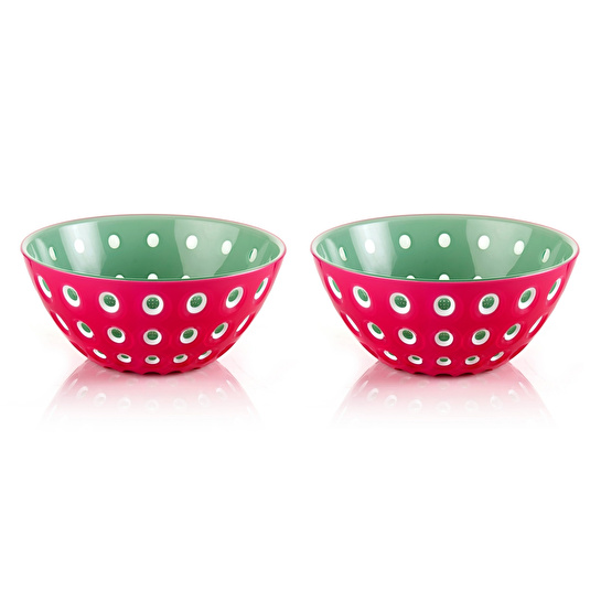 Guzzini Le Murrine 2'Li Kase, Kırmızı Yeşil 12 Cm