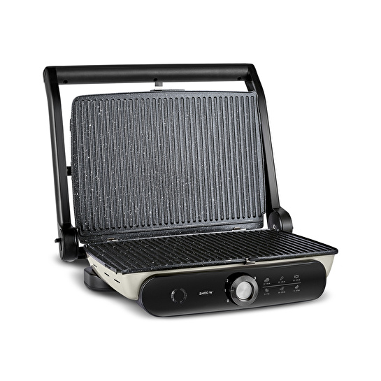 Karaca Gastro Grill Pro 6 Dilim Kapasiteli Tost Makinesi 2400W Creamy