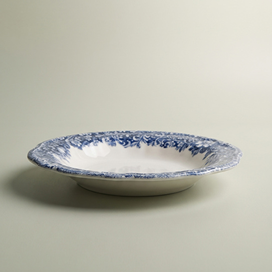 Emsan Floransa Çukur Tabak 23 cm Mavi
