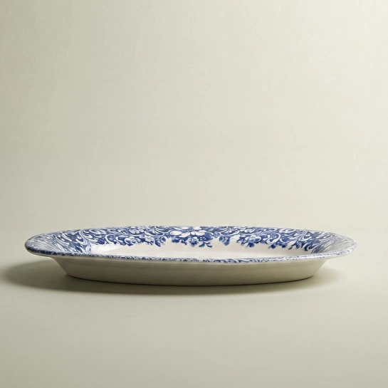 Emsan Floransa Kayık Tabak 33 cm Mavi