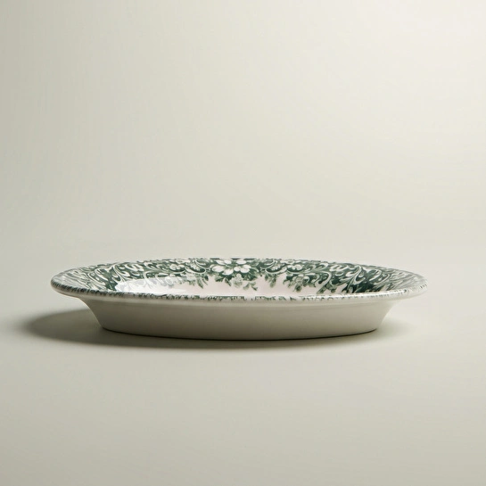 Emsan Floransa Kayık Tabak 21 cm Yeşil