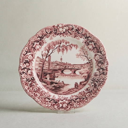 Emsan Floransa Servis Tabağı 26 cm Bordo