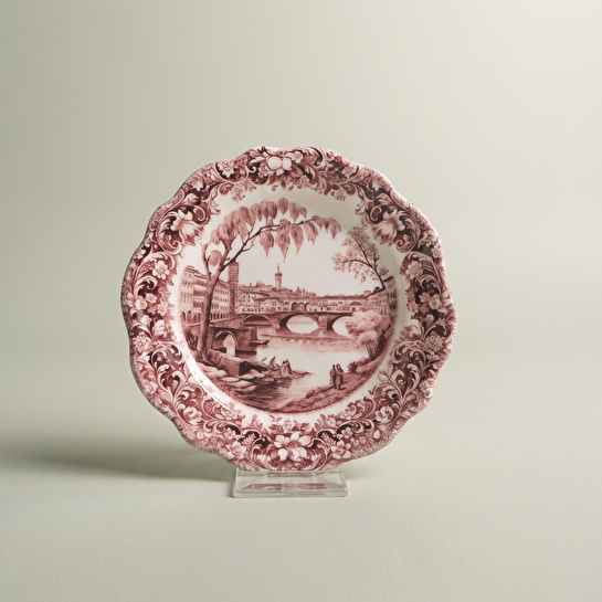 Emsan Floransa Tatlı Tabağı 15 cm Bordo