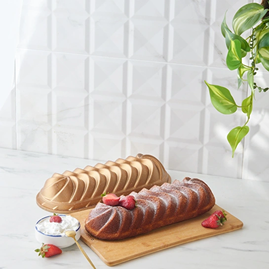 Emsan Cake Pro Vera Döküm Kek Kalıbı Gold 35 cm