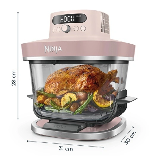 Ninja Crispi Pro 7-in-1 XL Cam Hazneli Pişirme Sistemi RoseQuartz