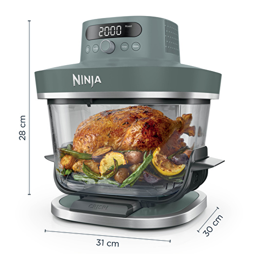 Ninja Crispi Pro 7-in-1 XL Cam Hazneli Pişirme Sistemi AshGreen
