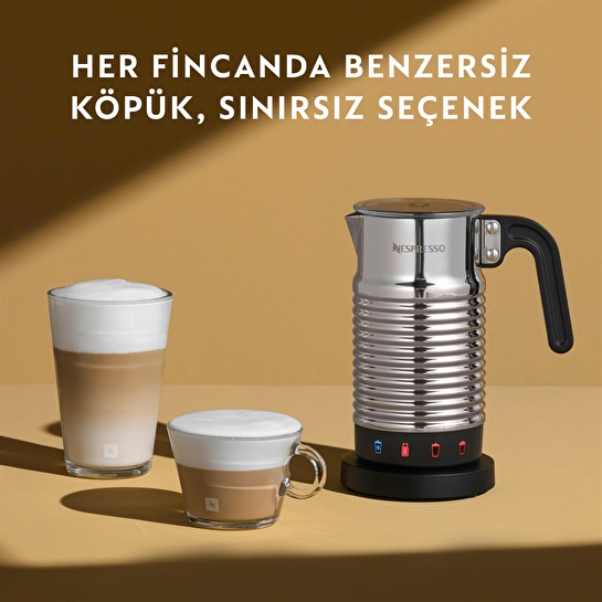 Nespresso Aeroccino 4 Süt Köpürtücü Gümüş