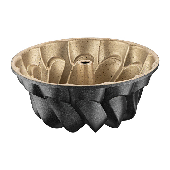 Emsan Black Shiny Flora Döküm Kek Kalıbı 22 cm
