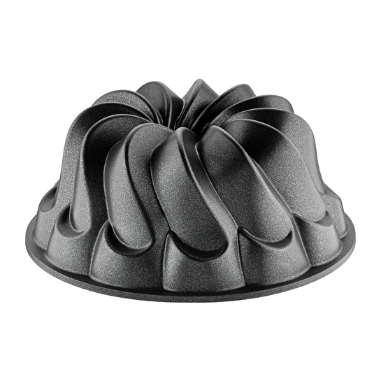 Emsan Black Shiny Flora Döküm Kek Kalıbı 22 cm