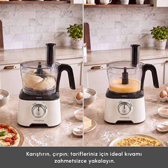 Karaca Mastermaid Power Max 12 In 1 Mutfak Robotu Pearl White