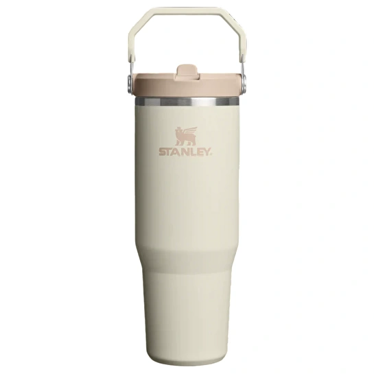 Stanley The IceFlow Flip Straw Pipetli Termos Bardak 890 Ml Krem