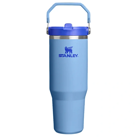 Stanley The IceFlow Flip Straw Pipetli Termos Bardak 890 Ml Blue Sky