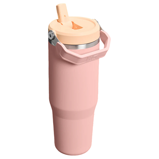 Stanley The IceFlow Flip Straw Pipetli Termos Bardak 890 Ml Peach Rose
