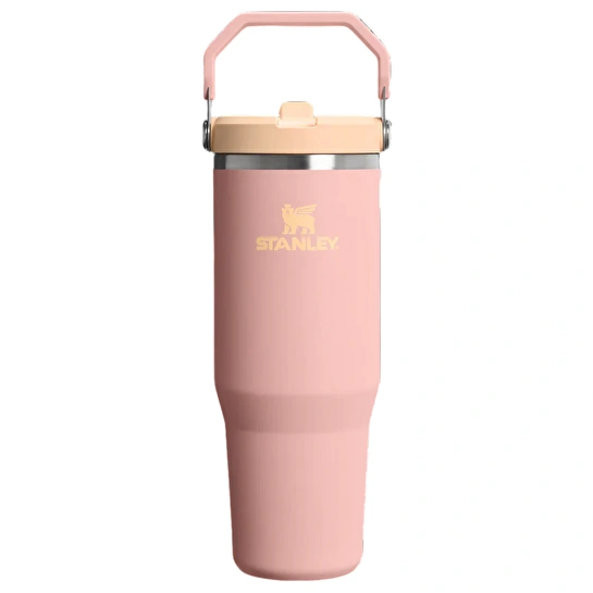 Stanley The IceFlow Flip Straw Pipetli Termos Bardak 890 Ml Peach Rose