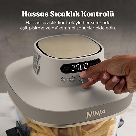 Ninja Crispi Pro 5-in-1 Cam Hazneli Pişirme Sistemi - Stone
