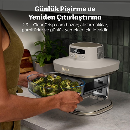 Ninja Crispi Pro 5-in-1 Cam Hazneli Pişirme Sistemi - Stone
