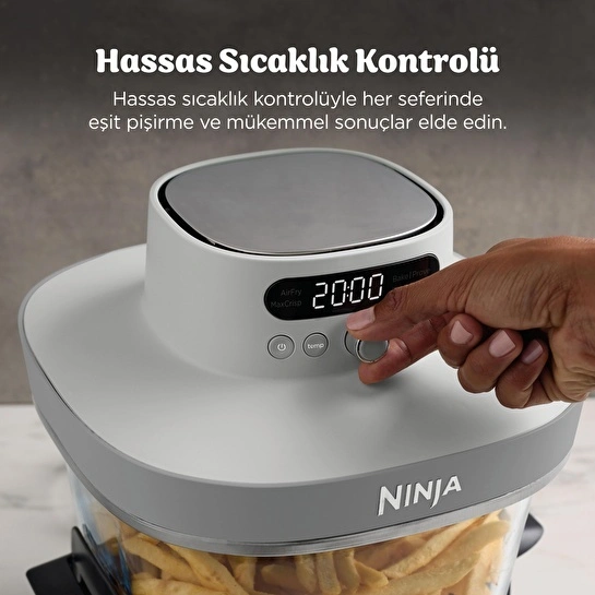 Ninja Crispi Pro 5-in-1 Cam Hazneli Pişirme Sistemi - White