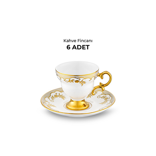 Emsan Golden 6 Kişilik Kahve Fincan Takımı 90 ml