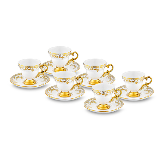 Emsan Golden 6 Kişilik Kahve Fincan Takımı 90 ml