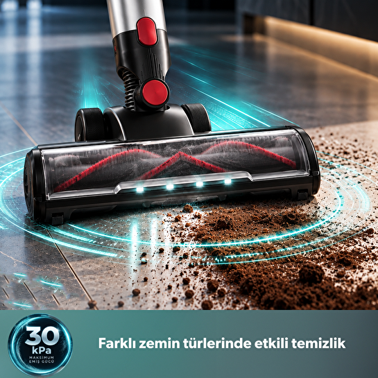 Homend Dustrider 1273H Katlanabilir Borulu Dikey Süpürge Kırmızı