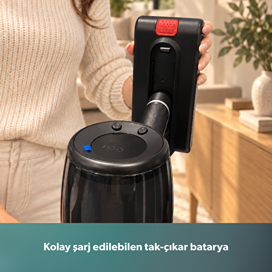 Homend Dustrider 1273H Katlanabilir Borulu Dikey Süpürge Kırmızı