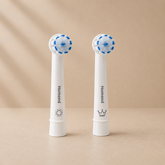 Homend Brushboss Şarjlı Diş Fırçası Yedek Başlık Beyaz