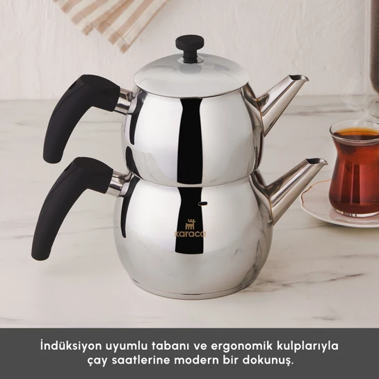 Karaca Alim İndüksiyon Tabanlı Midi Boy Çaydanlık