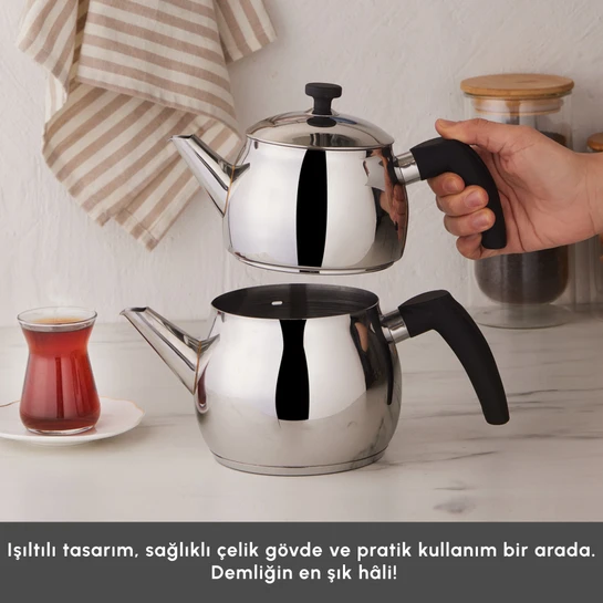 Karaca Alim İndüksiyon Tabanlı Midi Boy Çaydanlık