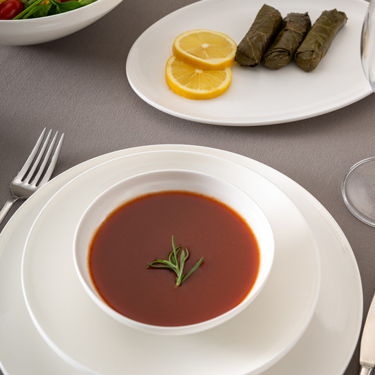  Emsan Alya Beyaz 53 Parça 12 Kişilik Yemek Takımı