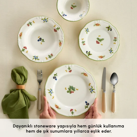 Karaca Majestic 24 Parça 6 Kişilik Yemek Takımı