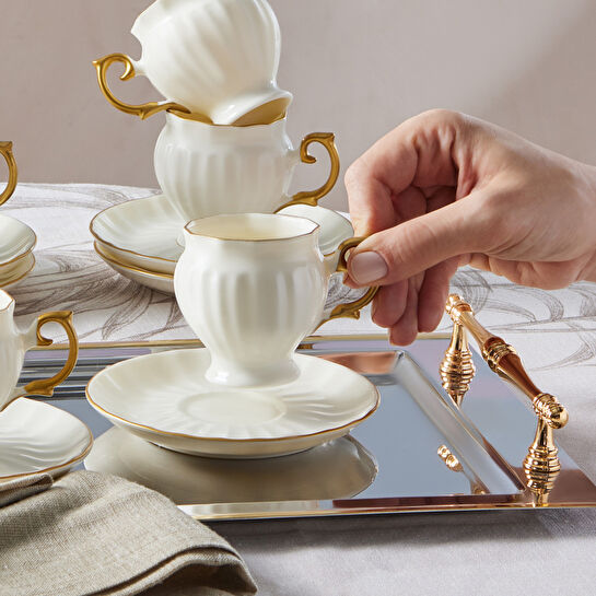 Karaca Kehribar 6 Kişilik Kahve Fincan Takımı 100 ml