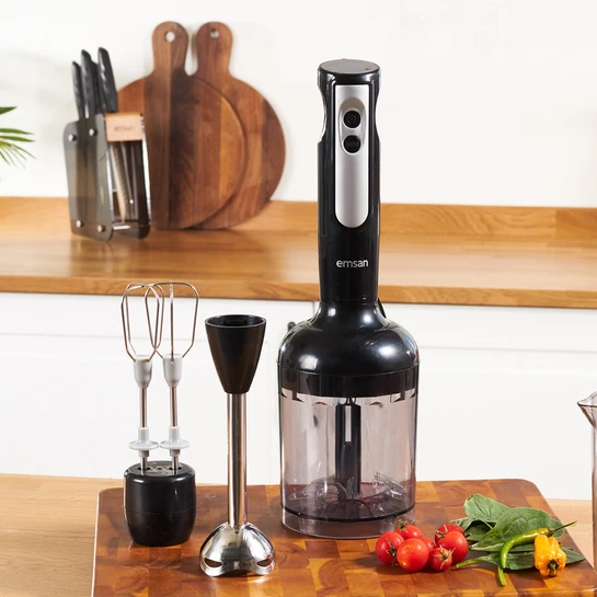 Emsan Powerpack Midi Siyah 4'lü Blender Set