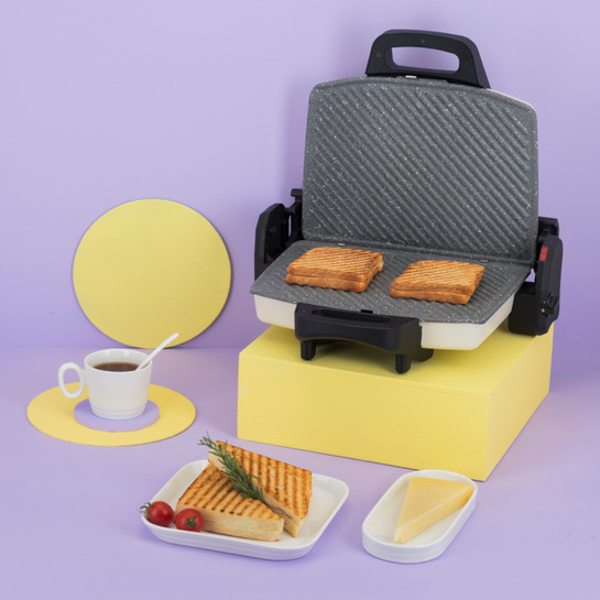 Emsan Power Master Granit 1800w Tost Makinesi Krem