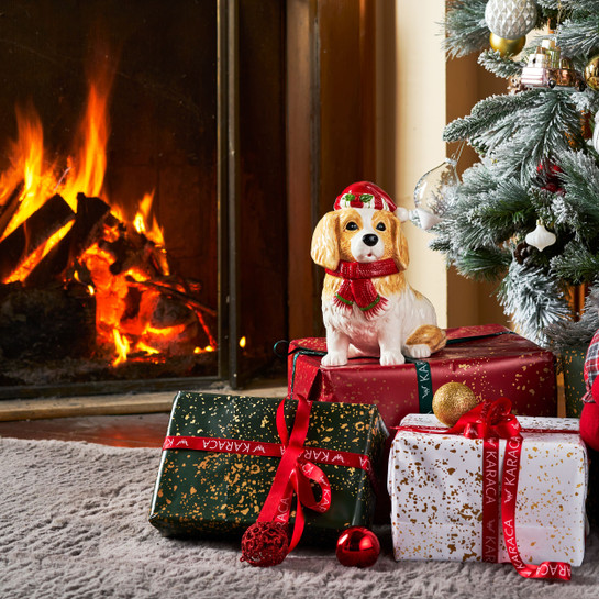 Karaca Home Cavalier Dog Dekoratif Kutu 25cm