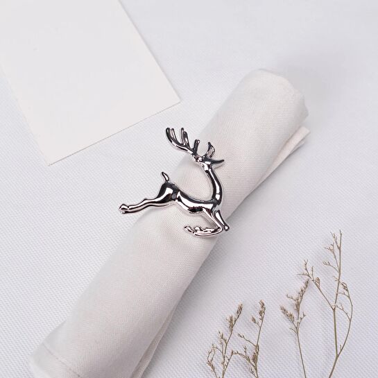 Karaca Home Deer Silver 2'li Peçete Yüzüğü