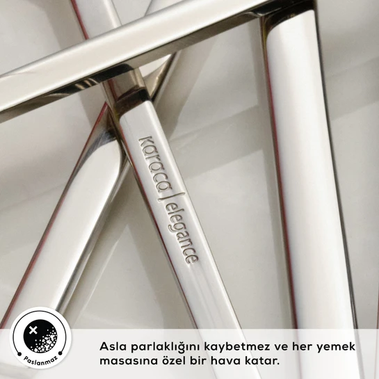 Karaca Elegance Pallas Platin 12 Kişilik 84 Parça Çatal Kaşık Bıçak Takımı