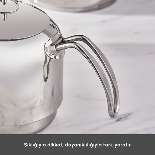 Karaca Deren Devrilmez İndüksiyon Tabanlı Maxi Boy Çaydanlık Takımı