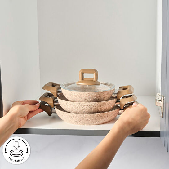 Karaca Biogranit Alice 6 Parça Sahan Set