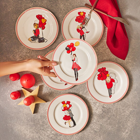 Karaca Couple 6 Kişilik Pasta Takımı