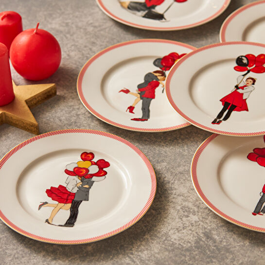 Karaca Couple 6 Kişilik Pasta Takımı