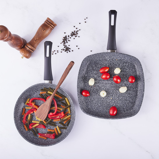 Karaca Azul Biogranit Antbakteriyel Grill+Tava Set
